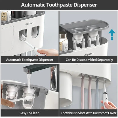 Bathroom Wall Organizer for Toothbrush and Accessories