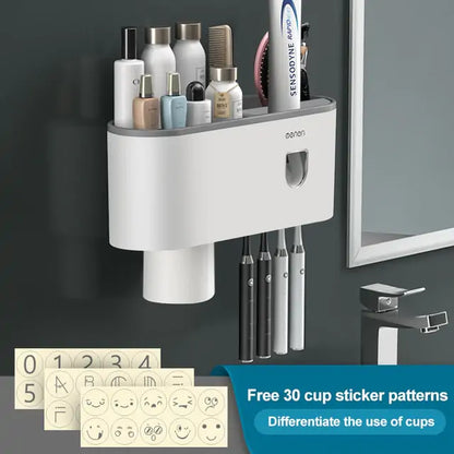 Bathroom Wall Organizer for Toothbrush and Accessories