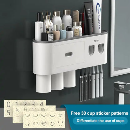 Bathroom Wall Organizer for Toothbrush and Accessories