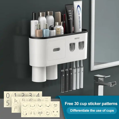 Bathroom Wall Organizer for Toothbrush and Accessories