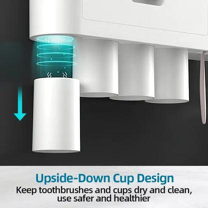 Bathroom Wall Organizer for Toothbrush and Accessories